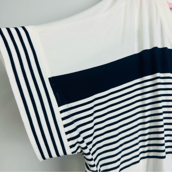 CAbi Blue and White Boxy Sailor Tee Size Large - Picture 3 of 7